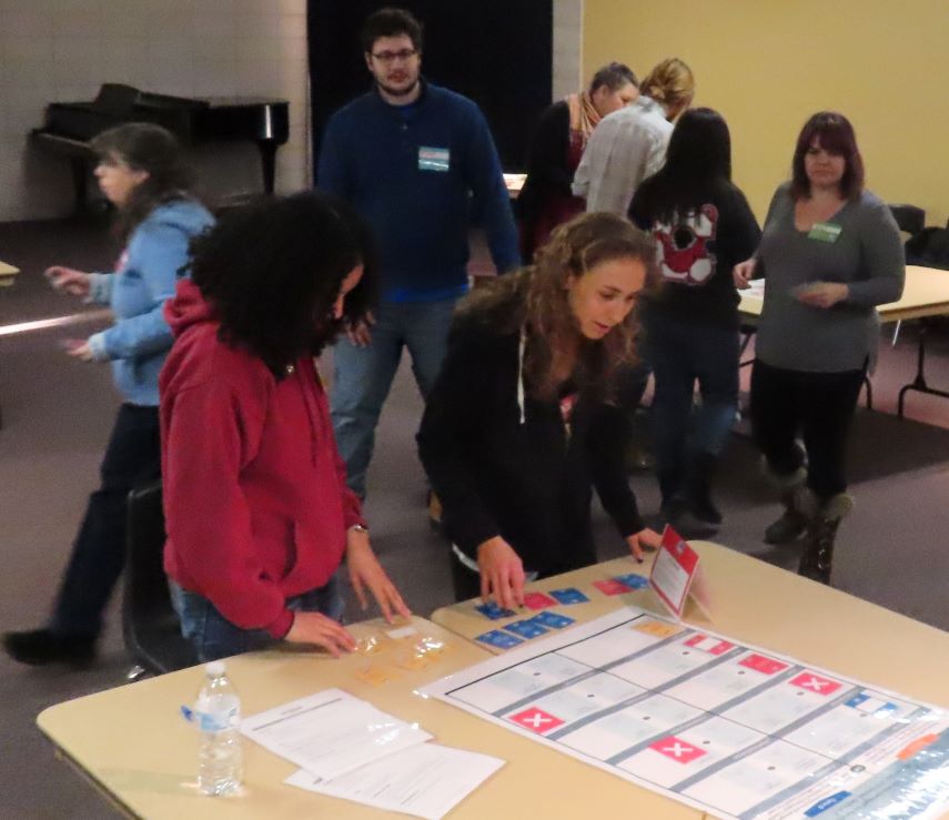 Institute for Civic Engagement Action Team Interns_Extreme Weather Event_Feb 2019_Sharing resources